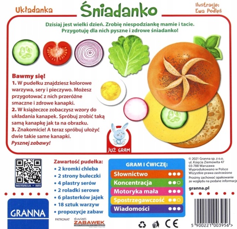 Gra Planszowa Granna: Śniadanko