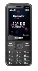 MAXCOM telefon dla seniora MM245 czarny