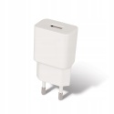 Maxlife ładowarka sieciowa MXTC-01 1x USB 2,1A biała + kabel USB-C