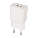 Maxlife ładowarka sieciowa MXTC-01 1x USB 2,1A biała + kabel USB-C