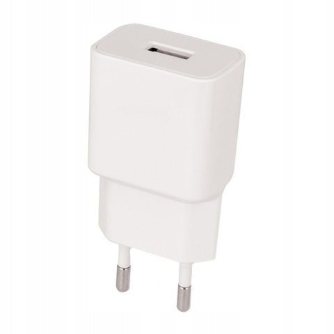 Maxlife ładowarka sieciowa MXTC-01 1x USB 2,1A biała + kabel USB-C