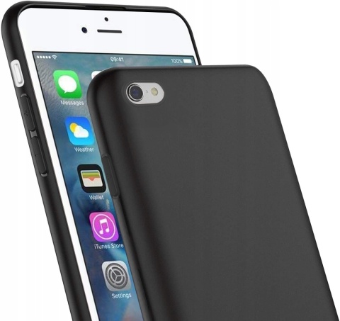 Nakładka Matt TPU do iPhone 6 / 6s czarna