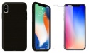 Nakładka Matt TPU do iPhone X / XS czarna