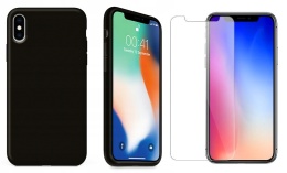 Nakładka Matt TPU do iPhone X / XS czarna