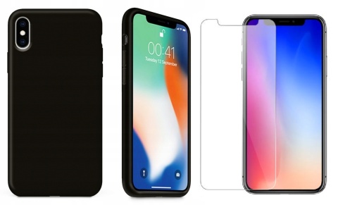 Nakładka Matt TPU do iPhone X / XS czarna