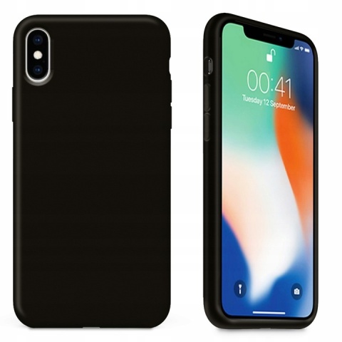 Nakładka Matt TPU do iPhone X / XS czarna