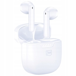 Słuchawki bezprzewodowe 3mk Movepods 5.4 białe Bluetooth 5.4