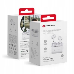 Słuchawki bezprzewodowe douszne Forcell F-Audio Master Pro TWS białe 0INT