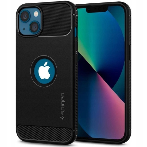 Spigen nakładka Rugged Armor do iPhone 13 matowa czarna
