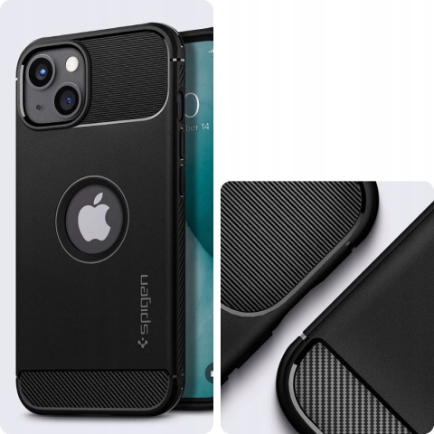Spigen nakładka Rugged Armor do iPhone 13 matowa czarna