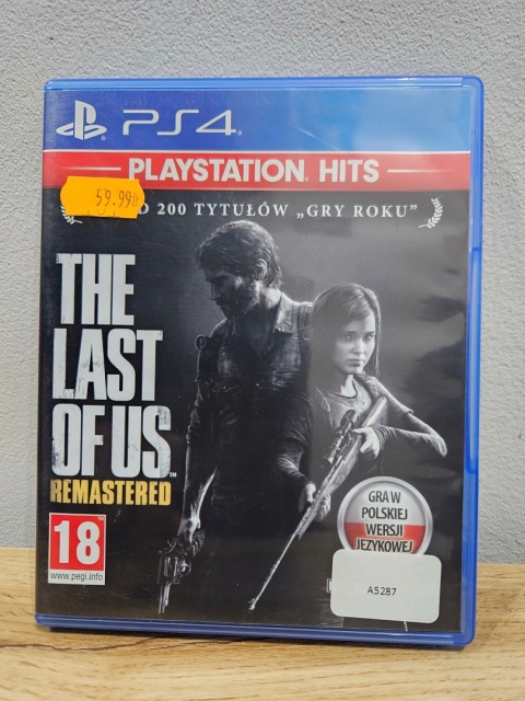 Gra The Last Of Us Part 1 Remastered PS4 Playstation 4 Używana