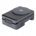 Ładowarka indukcyjna Forcell F-Energy 3w1 Flex Pro Qi2 zgodna z MagSafe (F-05) srebrna