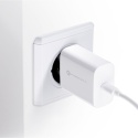 Ładowarka sieciowa do telefonu Forcell F-Energy USB C QC4.0 PD 3A 25W + kabel USB C do USB C TFK-TC-25WPD biała