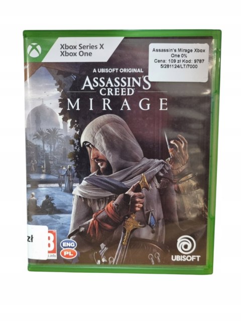 Gra Assassin's Creed Mirage Xbox Series X XboxOne Używane Gra Assassin's Creed Mirage Xbox Series X XboxOne Używane