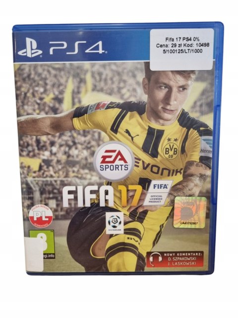 Fifa 17 PS4 Playstation 4 Używana