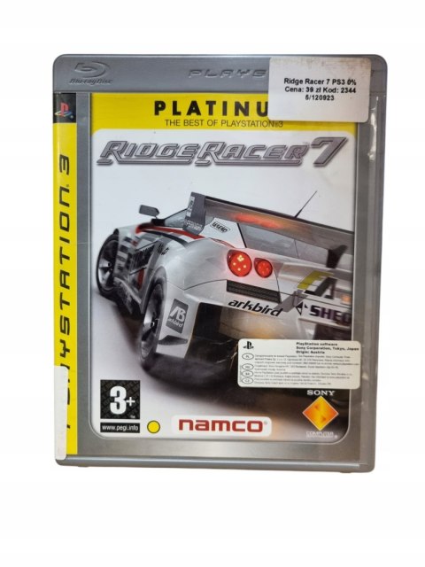 Gra Ridge Racer 7 PS3 Używane Gra Ridge Racer 7 PS3 Używane