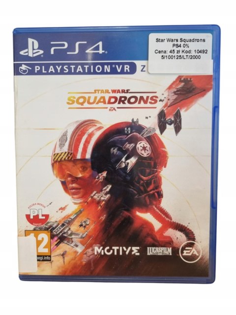 Star Wars Squadrons PS4 Playstation 4 Używana