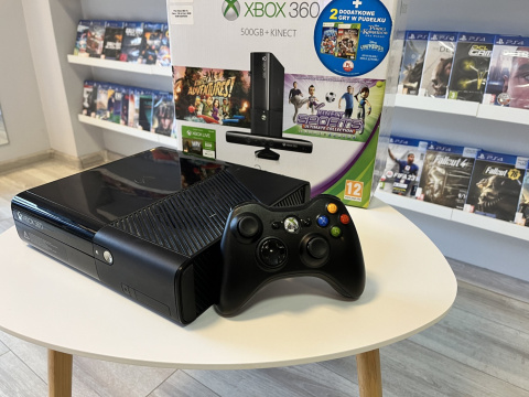 Xbox 360E 500 GB + Oryginalny Pad | Używany Xbox 360E 500 GB + Oryginalny Pad | Używany
