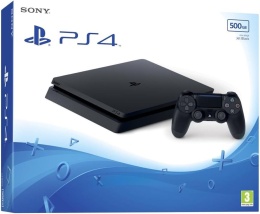 Playstation 4 Slim 500 GB + Oryginalny Pad Dualshock PS4 | Używana