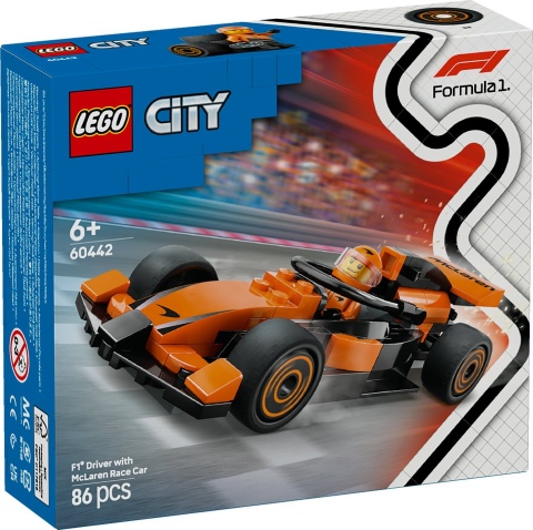 LEGO City F1 Kierowca i bolid McLaren 60442 LEGO City F1 Kierowca i bolid McLaren 60442