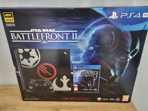 Playstation 4 Pro 1 TB Star Wars Edition + Oryginalny Pad Dualshock PS4 Star Wars Używana Playstation 4 Pro 1 TB Star Wars Edition + Oryginalny Pad Dualshock PS4 Star Wars Używana