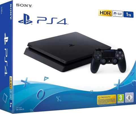 Playstation 4 Slim PS4 1 TB + Oryginalny Pad Dualshock PS4 | Używana