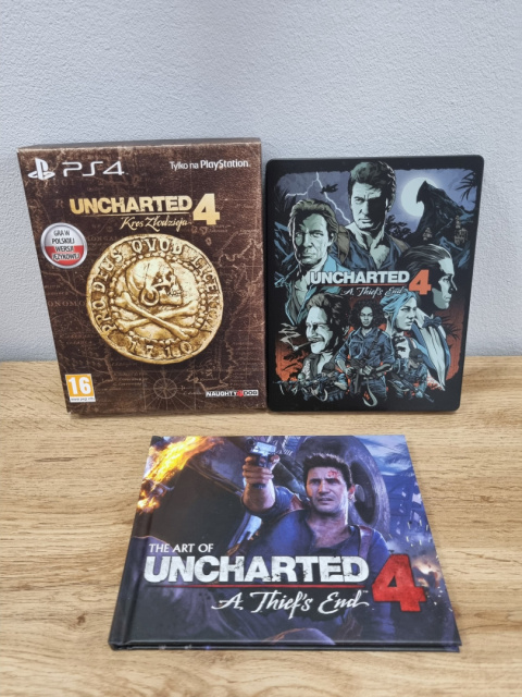 Uncharted 4 Kres Złodzieja Steelbook / Artbook Playstation 4 PS4 Używana Uncharted 4 Kres Złodzieja Steelbook / Artbook Playstation 4 PS4 Używana