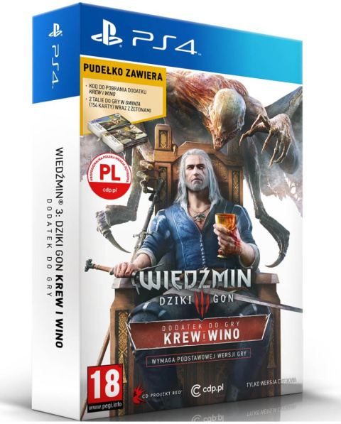 Wiedźmin 3 Karty do Gwinta Krew i Wino Playstation 4 PS4 Używane Wiedźmin 3 Karty do Gwinta Krew i Wino Playstation 4 PS4 Używane