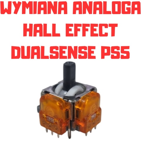 Wymiana Analoga na Magnetyczny Halla w Padzie DualSense PlayStation 5 PS5 Hall Effect Wymiana Analoga na Magnetyczny Halla w Padzie DualSense PlayStation 5 PS5 Hall Effect