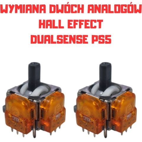 Wymiana dwóch analogów na Magnetyczny Halla w Padzie DualSense PlayStation 5 PS5 Hall Effect Wymiana dwóch analogów na Magnetyczny Halla w Padzie DualSense PlayStation 5 PS5 Hall Effect