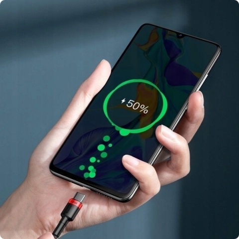 Baseus kabel Cafule PD USB-C - USB-C 2,0 m 5A czerwono-czarny 100W