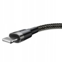 Baseus kabel Cafule USB - Lightning 0,5 m 2,4A szaro-czarny