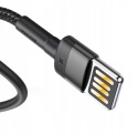 Baseus kabel Cafule USB - Lightning 1,0 m 2,4A szaro-czarny dwustronne USB