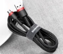 Baseus kabel Cafule USB - microUSB 2,0 m 1,5A czarno-czerwony