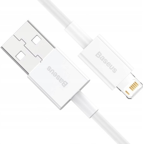 Baseus kabel Superior USB - Lightning 1,0 m 2,4A biały