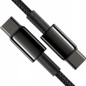 Baseus kabel Tungsten PD USB-C - USB-C 2,0 m czarny 100W