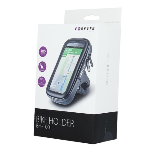 Forever uchwyt rowerowy BH-100 czarny wodoodporny XL