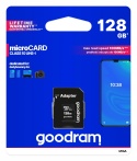GOODRAM karta pamięci microSD 128GB 100MB/s class 10 UHS I z adapterem SD