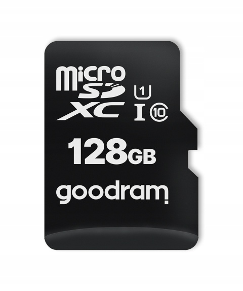 GOODRAM karta pamięci microSD 128GB 100MB/s class 10 UHS I z adapterem SD