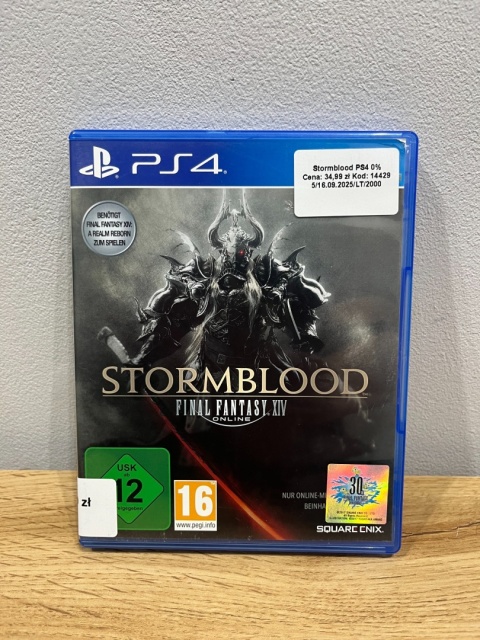 Gra Final Fantasy XIV: Stormblood Playstation 4 PS4 Używana Gra Final Fantasy XIV: Stormblood Playstation 4 PS4 Używana