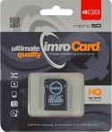 IMRO karta pamięci microSD 4GB 100MB/s class 10 UHS I z adapterem SD