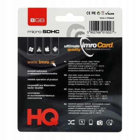 IMRO karta pamięci microSD 8GB