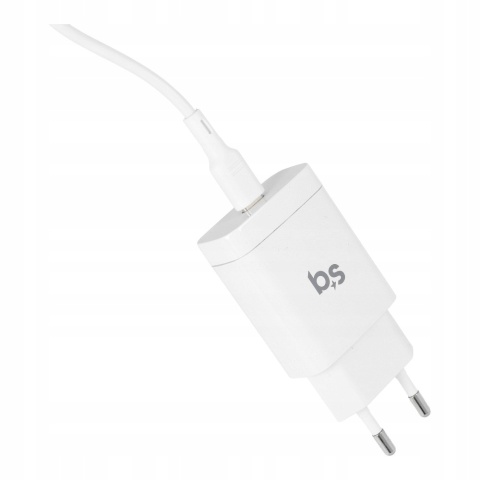 Ładowarka sieciowa do telefonu Blue Star USB C QC4.0 PD 3A 18W + kabel USB C do Lightning TFK-TC-1099C biała
